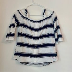 Abercrombie Kids Off the Shoulder Long Sleeve Top